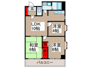 シャトレ－ヌ武蔵浦和の物件間取画像